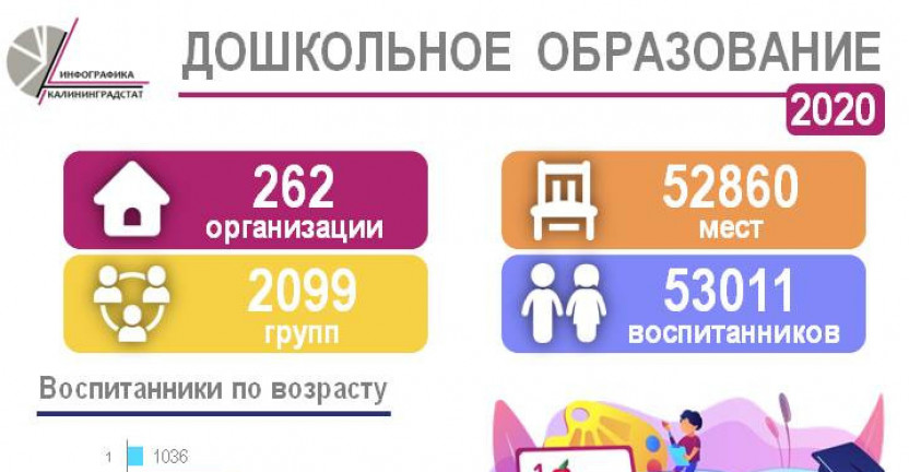 Дошкольное образование в Калининградской области в 2020 году