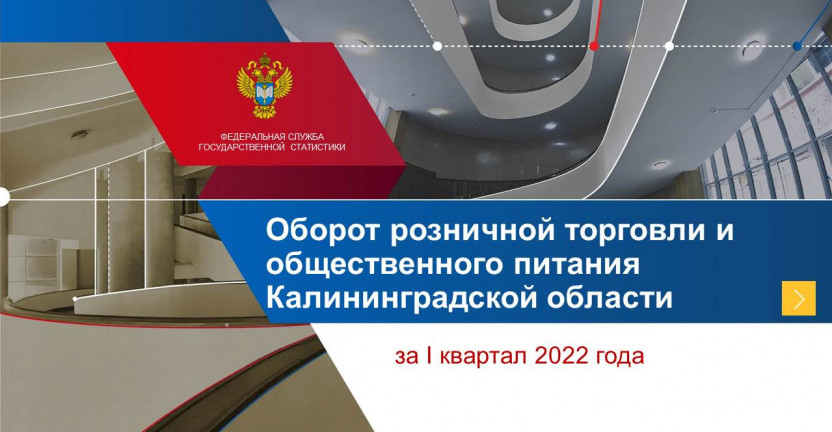 Оборот розничной торговли и общественного питания Калининградской области за I квартал 2022 года